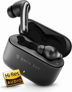Back Bay Audio Active Noise Canceling Earbuds for Android & iPhone - Bluetooth 5.4 ANC Earbuds with Transparency Mode, Deep Bass, Air Buds for Android Phones, In-Ear Wireless Sound Cancelling Ear Buds TWS earbuds,compact wireless buds,Bluetooth ear tip
