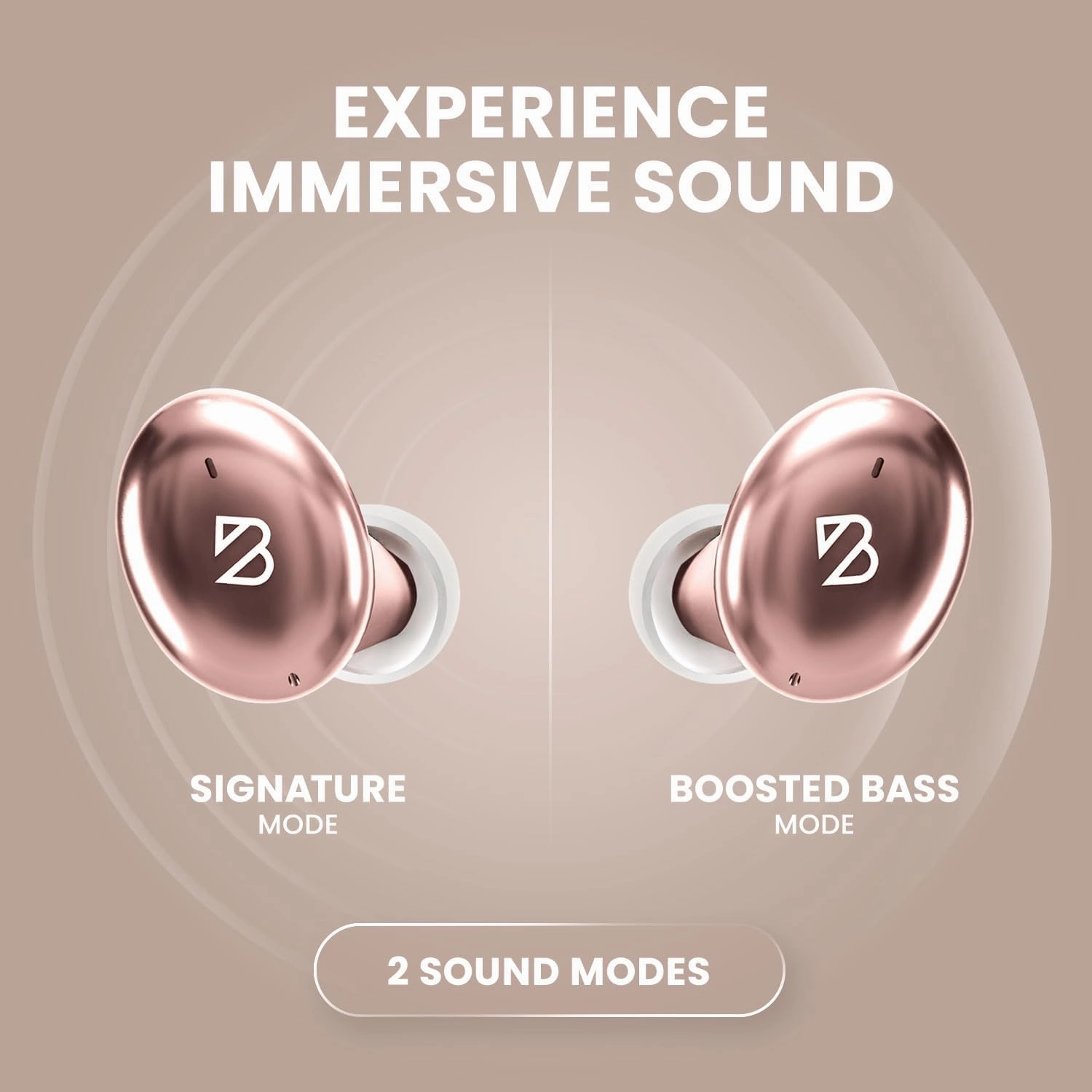 Back Bay Audio Tempo 30 Wireless Earbuds for Small Ears - Award-Winning Sound, Sweatproof Bluetooth Earbuds, Comfortable Ear Buds for Women, Pink Earphones Small Ear Canals, Long Battery Headphones