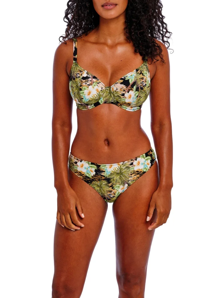 Bahama Shores Plunge Bikini Top - Black