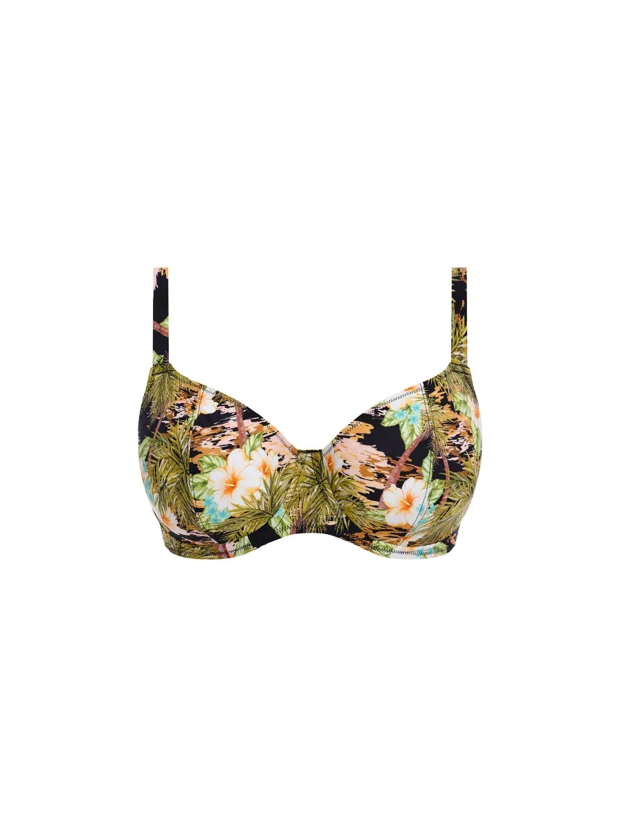 Bahama Shores Plunge Bikini Top - Black