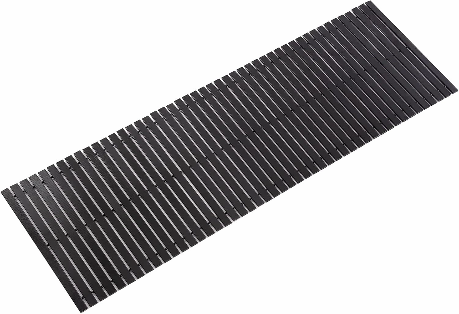 Bamboo Bath Mat Bathroom Runner Long Large Rugs Floor Wood Shower Bathtub Waterproof Non Slip Accessories 16x48 Inch Easy to Clean, Black Bamboo, 1 pc vinyl accessories,turntable parts,record player tools,