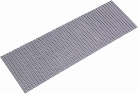 Bamboo Bath Mat Bathroom Runner Long Large Rugs Floor Wood Shower Bathtub Waterproof Non Slip Accessories 16x48 Inch Easy to Clean, Grey Bamboo, 1 pc vinyl accessories,turntable parts,record player tools,