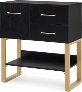 BarberPub Beauty Barber Station, Spa Wall Mount Storage Cabinet, Styling Salon Equipment for Hair Stylist, Bathroom Dresser with Drawers & Shelf 3185 (Black) equipment cabinet,AV gear cabinet,component enclosure,