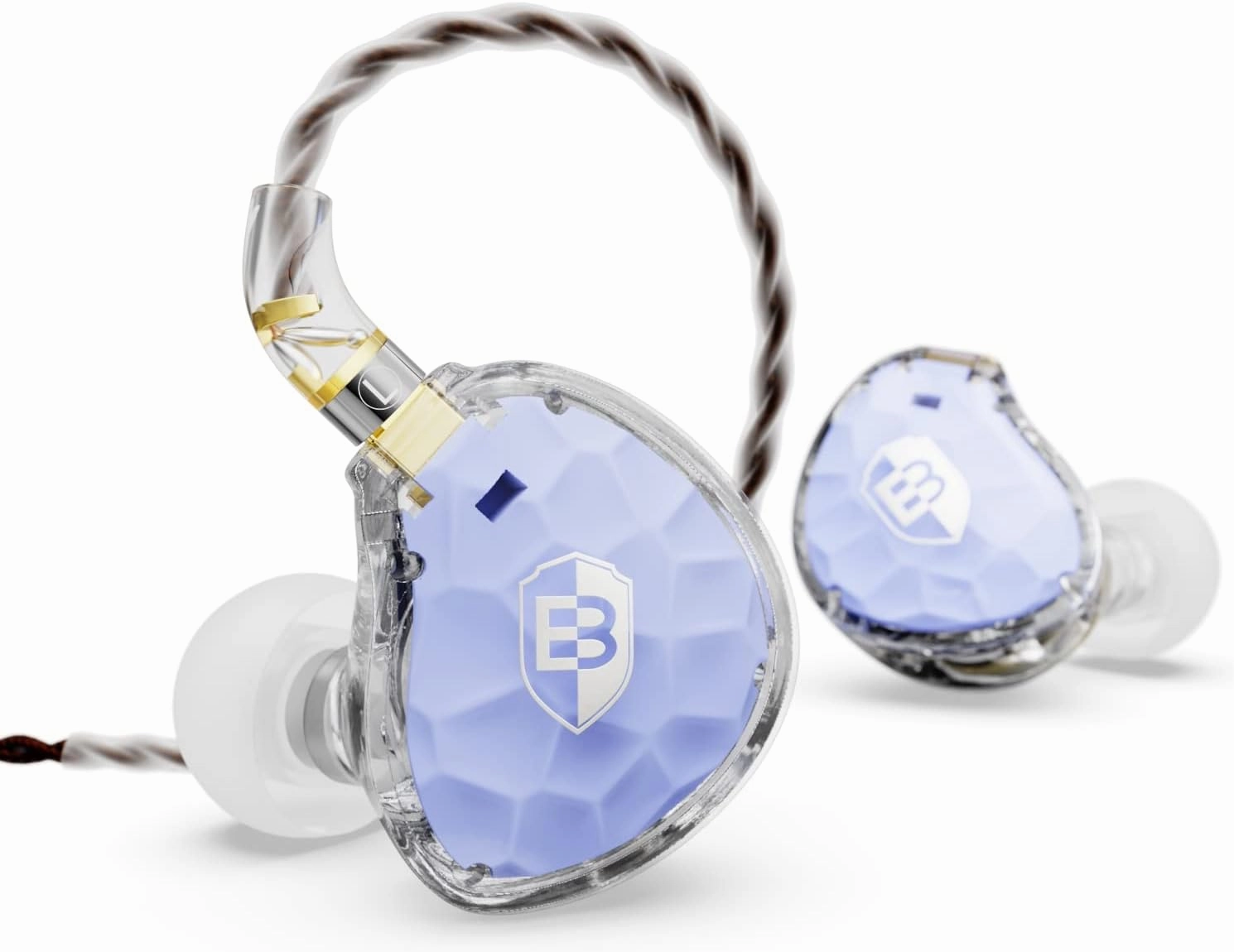 BASN ASONE 14.2mm Planar Diaphragm Driver in-Ear Monitors Earphone with Two Detachable MMCX Cables for Musicians Drummers Bass Players Singers (Blue) audiophile headphones,high-end headphones,studio over-ear,