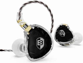 BASN ASONE 14.2mm Planar Driver in-Ear Monitors Earphone with Two Detachable MMCX Cables for Musicians Drummers Bass Players Singers(Black) audiophile headphones,high-end headphones,studio over-ear,