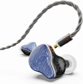 BASN Bmaster5 in Ear Monitors, 1DLC Diaphragm 4BA 5 Drivers IEM Earphones with Silver-Plated OFC Cable, Noise Isolation Wired Earbuds for Musicians (Baltic Blue) in-ear monitors,hi-fi IEMs,studio earphones,
