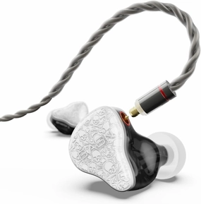 BASN Bmaster5 in Ear Monitors, 1DLC Diaphragm 4BA 5 Drivers IEM Earphones with Silver-Plated OFC Cable, Noise Isolation Wired Earbuds for Musicians (Glacier White) in-ear monitors,hi-fi IEMs,studio earphones,