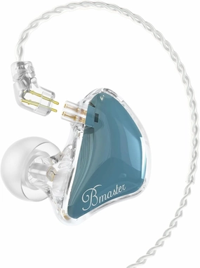 BASN Bmaster 2-Pin Triple Drivers in Ear Monitor Headphone with Two Detachable Cables Fit in Ear Suitable for Audio Engineer, Musician (Blue) in-ear monitors,hi-fi IEMs,studio earphones,