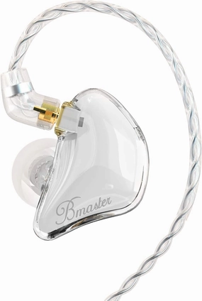 BASN Bmaster Triple Drivers in Ear Monitor Headphone with Two Detachable Cables Fit in Ear Suitable for Audio Engineer, Musician (White) in-ear monitors,hi-fi IEMs,studio earphones,
