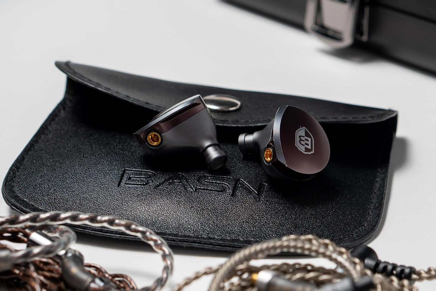 BASN MTPro in Ear Monitors, 14.5mm Planar HiFi IEM Headphones with CNC Process and 4-Core Litz OCC Single-Crystal Copper Cable for Musicians(Deep Purple)