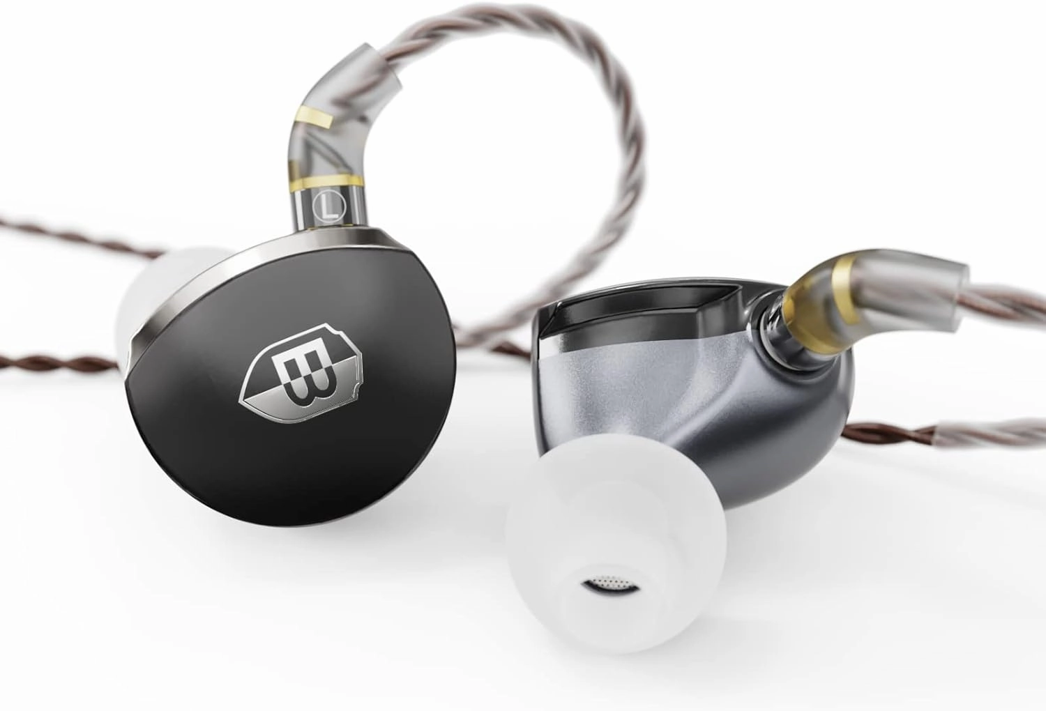 BASN MTPro in Ear Monitors, 14.5mm Planar HiFi IEM Headphones with CNC Process and 4-Core Litz OCC Single-Crystal Copper Cable for Musicians(Rich Black) reference headphones,neutral sound headphones,monitor headphones,
