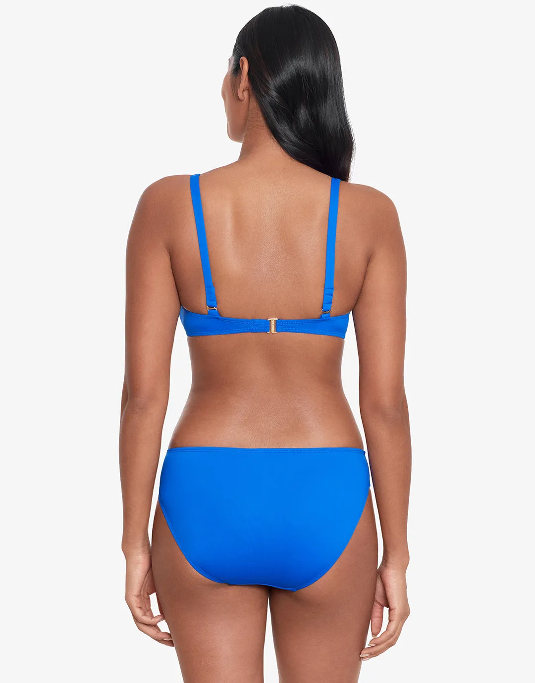 Beach Club Solids Ring OTS Bikini Top - Royal Blue