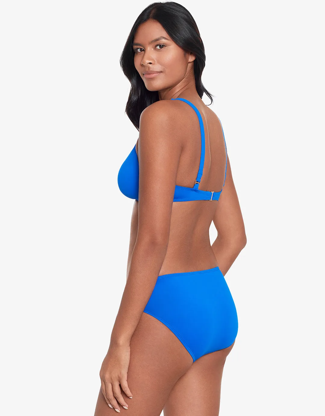 Beach Club Solids Ring OTS Bikini Top - Royal Blue
