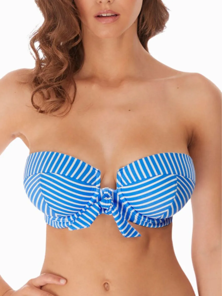 Beach Hut Bandeau Bikini Top - Blue Moon