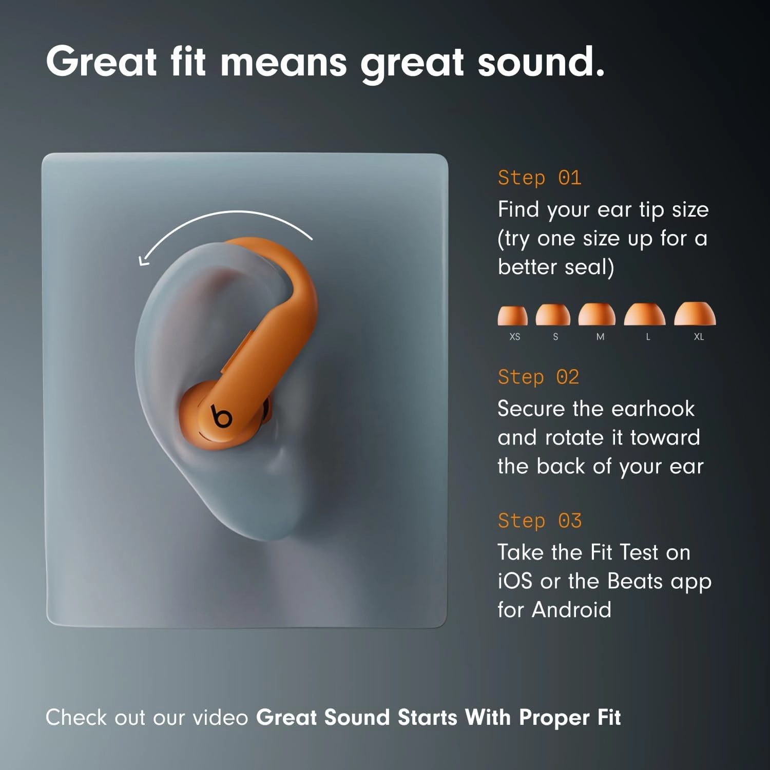 Beats Powerbeats Pro 2 Wireless Bluetooth Earbuds with AppleCare  (2 years) - Electric Orange