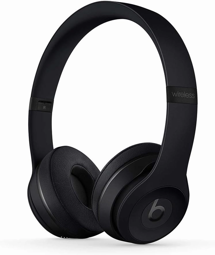 Beats Solo3 Wireless On-Ear Headphones - Apple W1 Headphone Chip, Class 1 Bluetooth, 40 Hours of Listening Time, Built-in Microphone - Black over-ear headphones,closed back headphones,wireless studio cans,