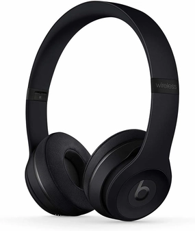 Beats Solo3 Wireless On-Ear Headphones - Apple W1 Headphone Chip, Class 1 Bluetooth, 40 Hours of Listening Time, Built-in Microphone - Black over-ear headphones,closed back headphones,wireless studio cans,
