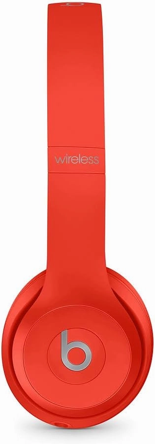 Beats Solo3 Wireless On-Ear Headphones - Apple W1 Headphone Chip, Class 1 Bluetooth, 40 Hours of Listening Time, Built-in Microphone - Red