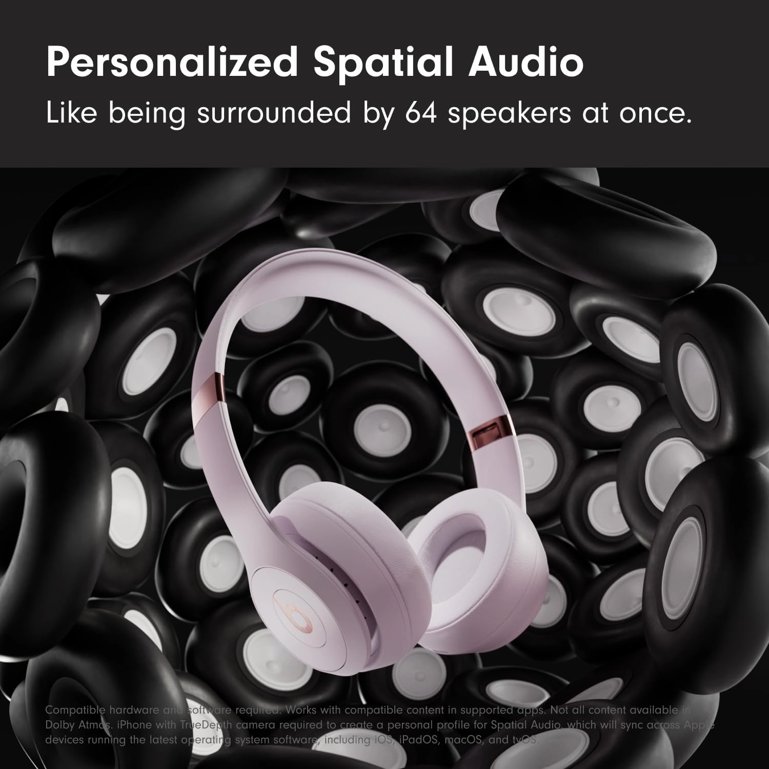 Beats Solo4 with AppleCare  for Headphones (2 Years) - Cloud Pink