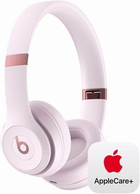 Beats Solo4 with AppleCare  for Headphones (2 Years) - Cloud Pink over-ear headphones,closed back headphones,wireless studio cans,