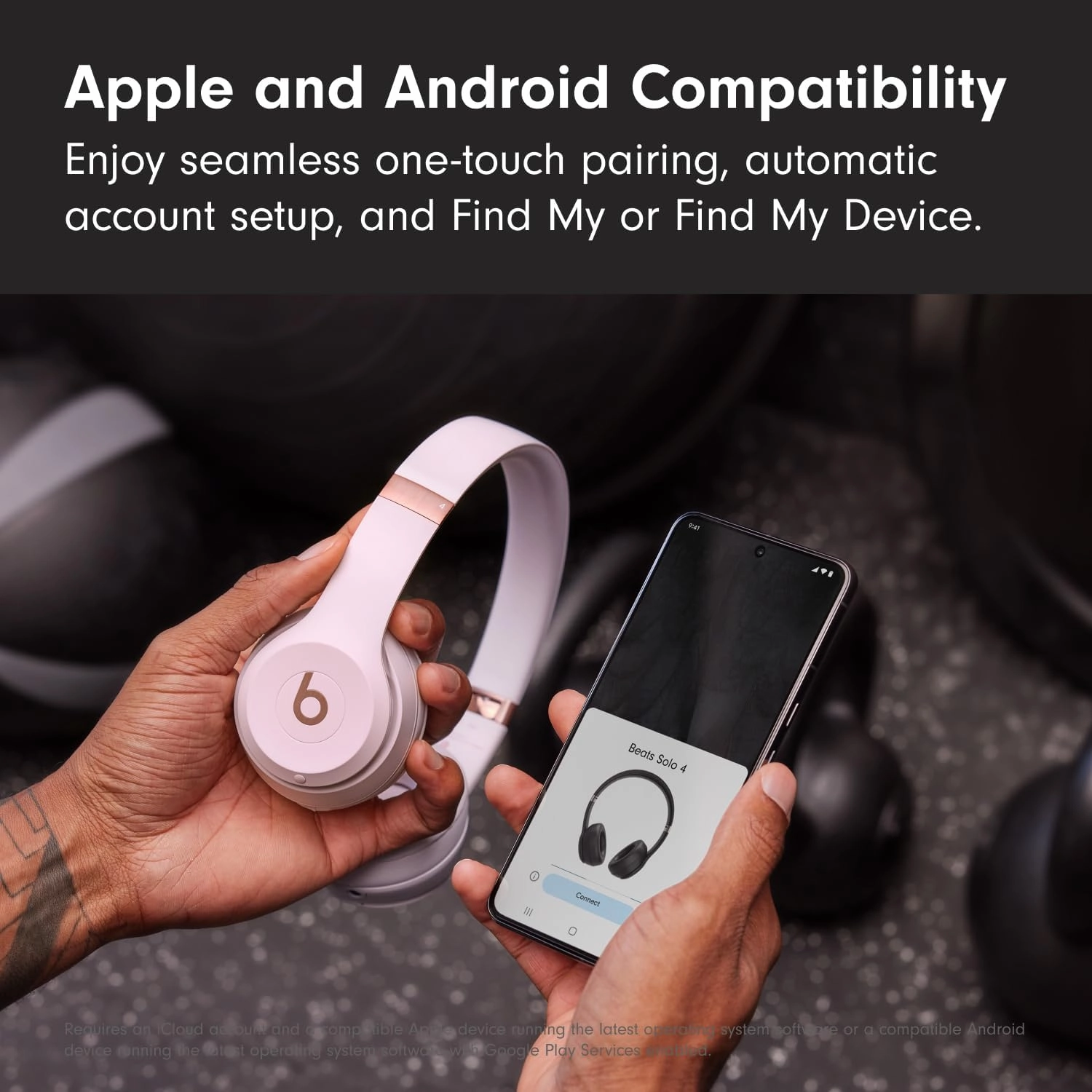 Beats Solo4 with AppleCare  for Headphones (2 Years) - Cloud Pink