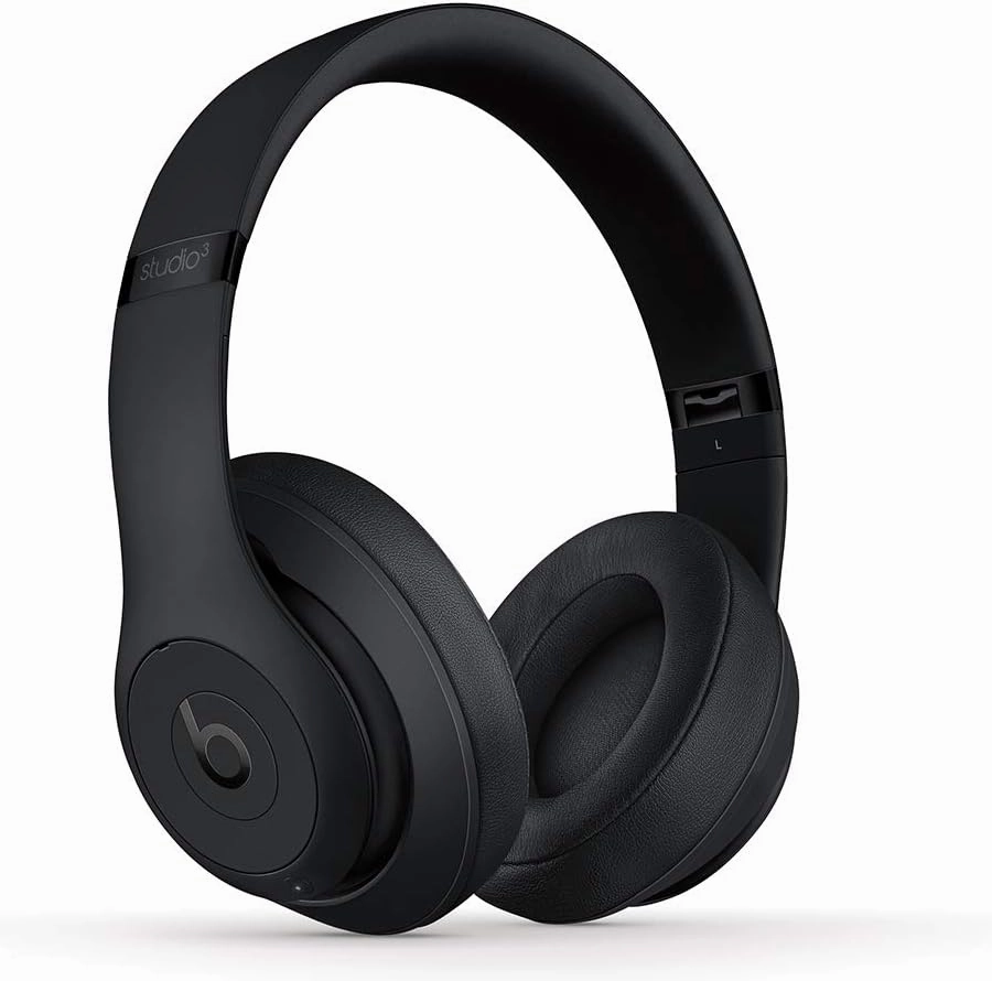 Beats Studio3 Wireless Noise Cancelling Over-Ear Headphones - Apple W1 Headphone Chip, Class 1 Bluetooth, 22 Hours of Listening Time, Built-in Microphone - Matte Black over-ear headphones,closed back headphones,wireless studio cans,
