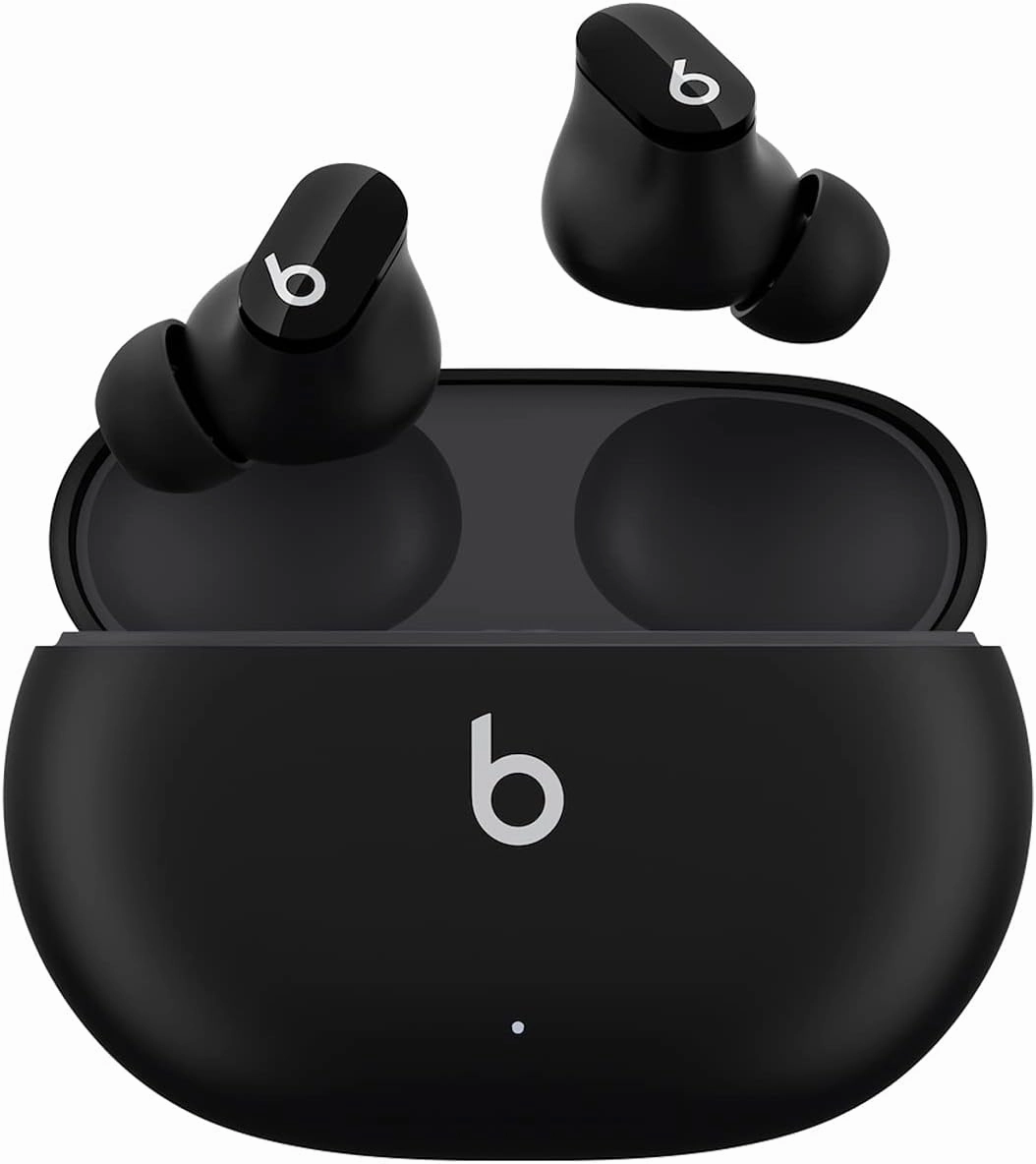 Beats Studio Buds - True Wireless Noise Cancelling Earbuds - Compatible with Apple & Android, Built-in Microphone, IPX4 Rating, Sweat Resistant Earphones, Class 1 Bluetooth Headphones - Black TWS earbuds,compact wireless buds,Bluetooth ear tips,