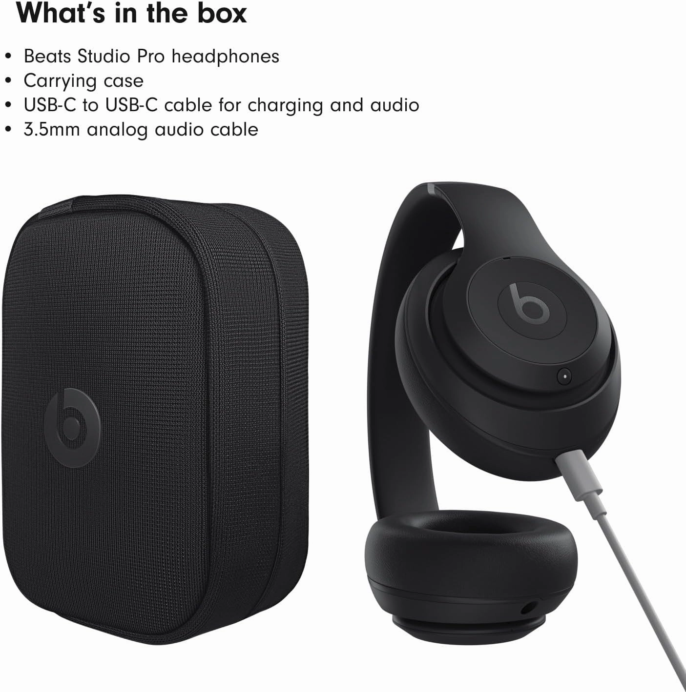 Beats Studio Pro with AppleCare  for Headphones (2 Years) - Black