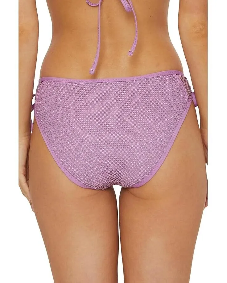 BECCA Network Bottom Womens Large Malva Stretch Tie Side Hipster Swimwear VDA132