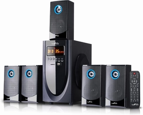 beFree Sound 5.1 Channel Bluetooth Surround Sound Speaker System in Black surround sound system,cinema audio kit,5.1 surround package,