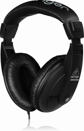 Behringer HPM1000-BK Multi-Purpose Headphones,Black over-ear headphones,closed back headphones,wireless studio cans,