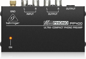 Behringer MICROPHONO PP400 Ultra-Compact Phono Preamp phono preamp,turntable amplifier,record player preamp,