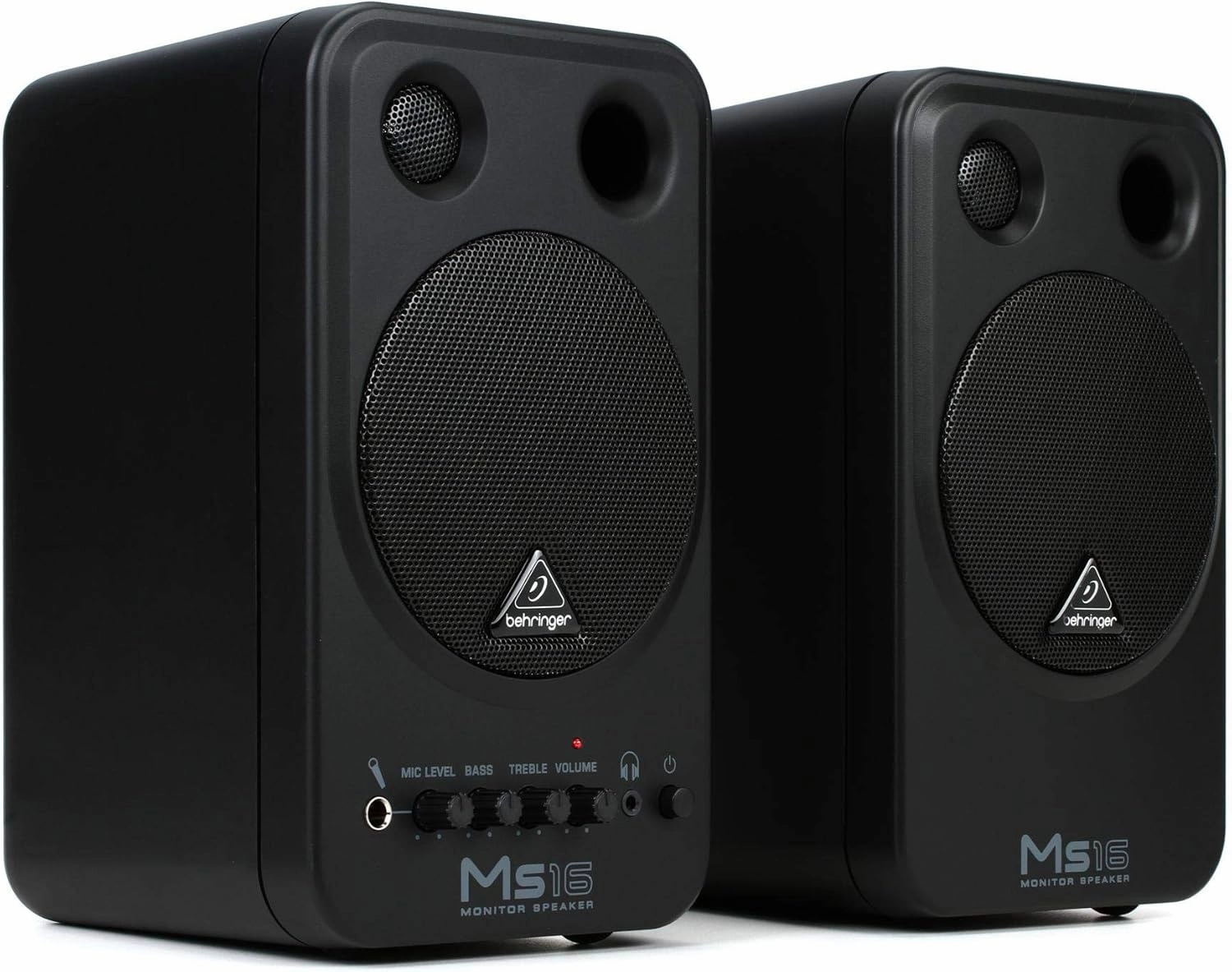 Behringer MS16 16-Watt Powered Monitor System studio monitors,nearfield speakers,mixing reference monitors,