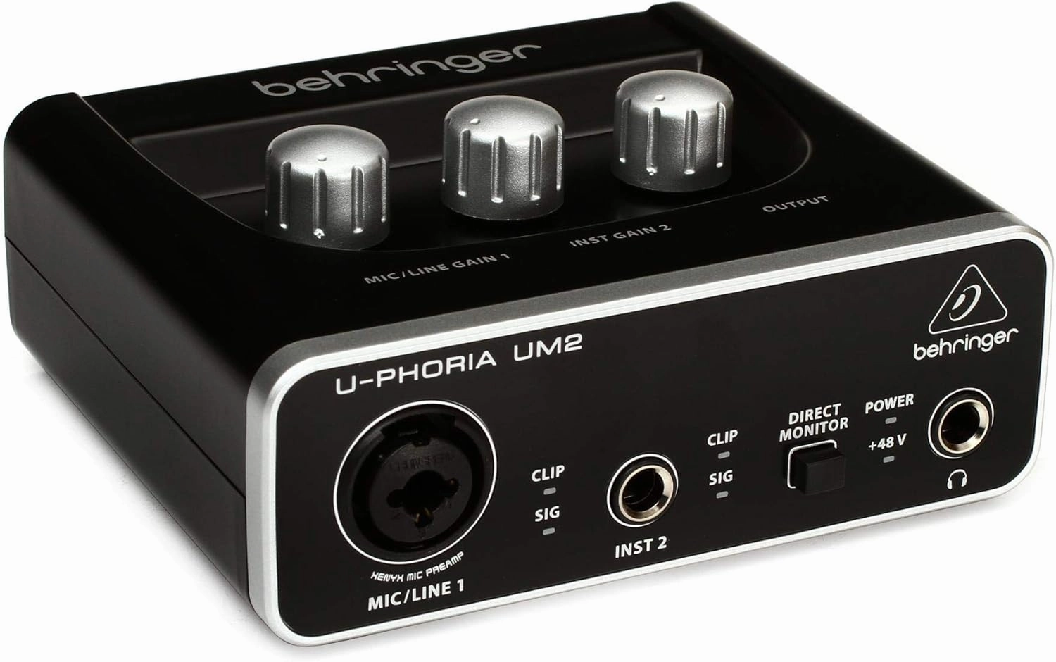 Behringer U-Phoria UM2 USB Audio Interface audio interface,USB interface,music recording input,