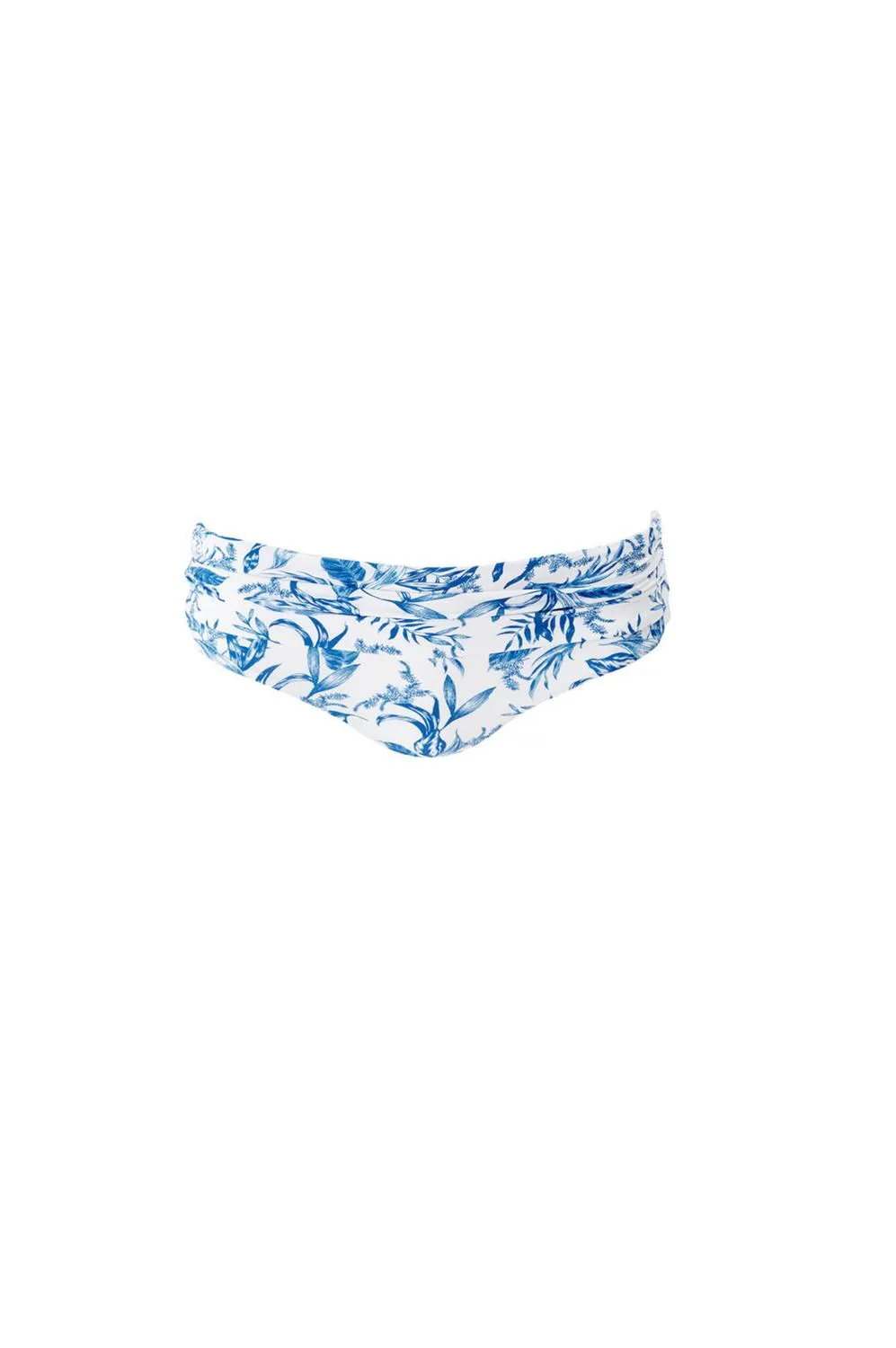 Bel Air Bikini Bottom In Blue Leaf