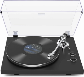 Belt-Drive Turntable with Wireless Output, 33/45 RPM Speeds, USB Recording, Magnetic Cartridge, and Counterweight belt-drive turntable,vinyl record player,audiophile turntable,