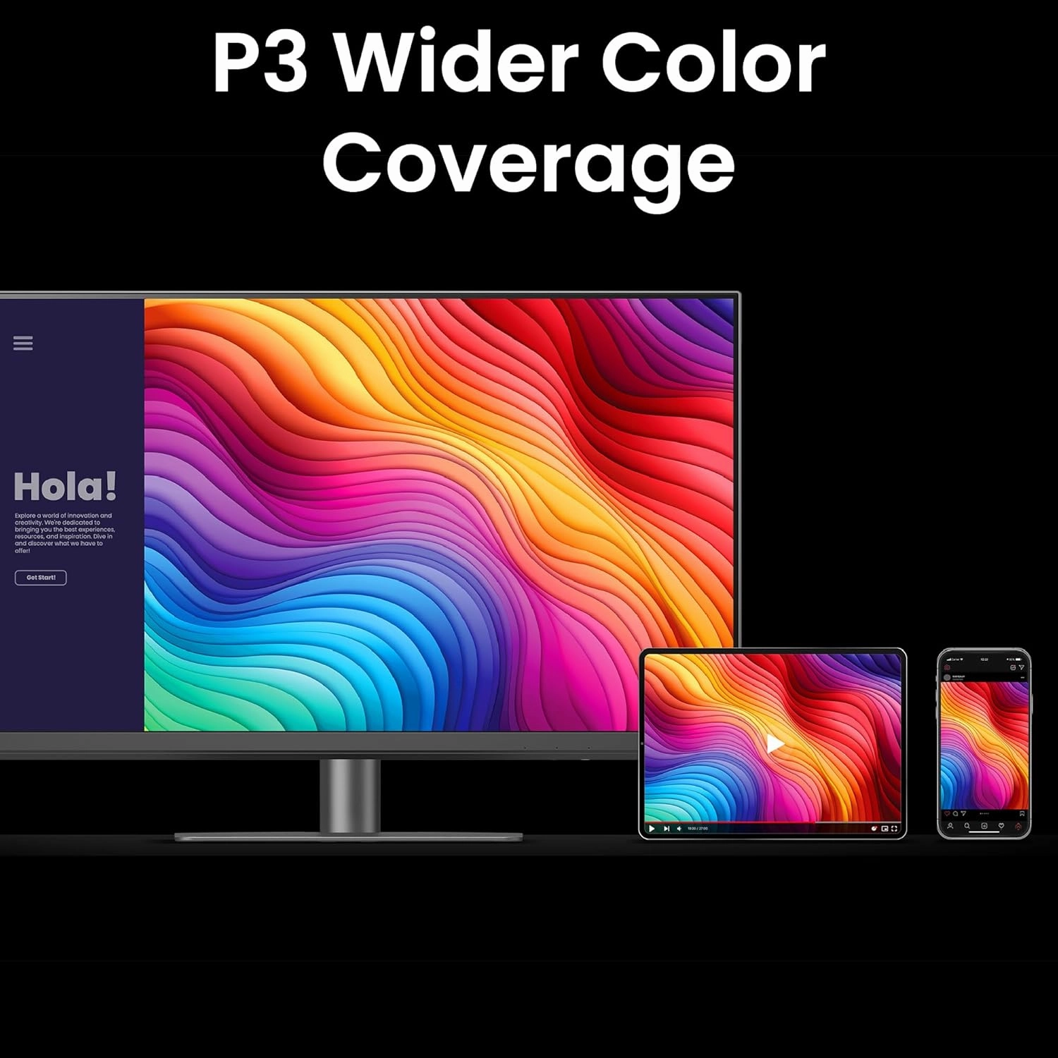 BenQ PD2706QN 27 2K QHD (2560x1440) Monitor for Designers, IPS, 95% P3, 100% sRGB/Rec.709, 90W USB-C, 100Hz, Software Calibration, Daisy Chain(MST), Anti-Glare Nano Matte Panel, Height Adjustable