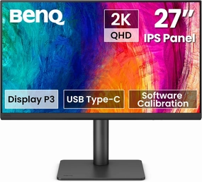 BenQ PD2706QN 27 2K QHD (2560x1440) Monitor for Designers, IPS, 95% P3, 100% sRGB/Rec.709, 90W USB-C, 100Hz, Software Calibration, Daisy Chain(MST), Anti-Glare Nano Matte Panel, Height Adjustable studio monitors,nearfield speakers,mixing reference monitors