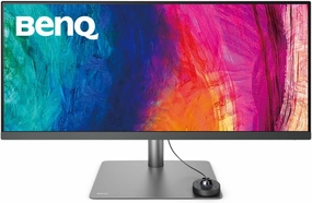 BenQ PD3420Q Ultrawide Creator Monitor for Macbook 34" WQHD 1440p | 100% Rec.709 & sRGB, 98% P3 | IPS | DeltaE 3 | Pantone | AQCOLOR | KVM | Calibration Report | Erognomic | USB-C (65W) | USB Hub studio monitors,nearfield speakers,mixing reference