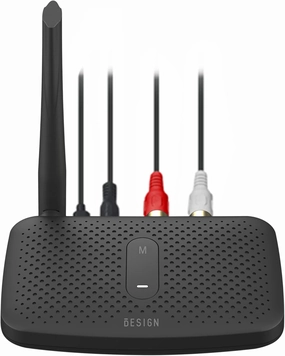 Besign BE-RCA Pro Long Range Bluetooth Adapter for Bluetooth Music Streaming, Black wireless audio bridge,Bluetooth transmitter,WiFi audio link,