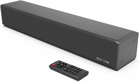 BESTISAN Sound Bars for TV, 16.5 Inches Sound Bar with Optical, AUX, USB and Bluetooth Inputs, Soundbar for TV(DSP, TREB and Bass Adjustable, Cyclic Switching ModeReset Function soundbar,TV speaker bar,home theater soundbar,