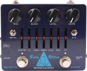 BETA ULTRA Electric Bass Distortion Preamp Effect Pedal 6-band Graphic EQ with 1/8'' Headphones Output balanced output player,audiophile player,hi-res digital player,