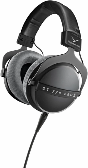 beyerdynamic DT 770 Pro X Over-Ear Studio Wired Headphones for Recording and Monitoring (Closed) with Detachable Cable Handmade in Germany (48 Ohms, Black) audiophile headphones,high-end headphones,studio over-ear,