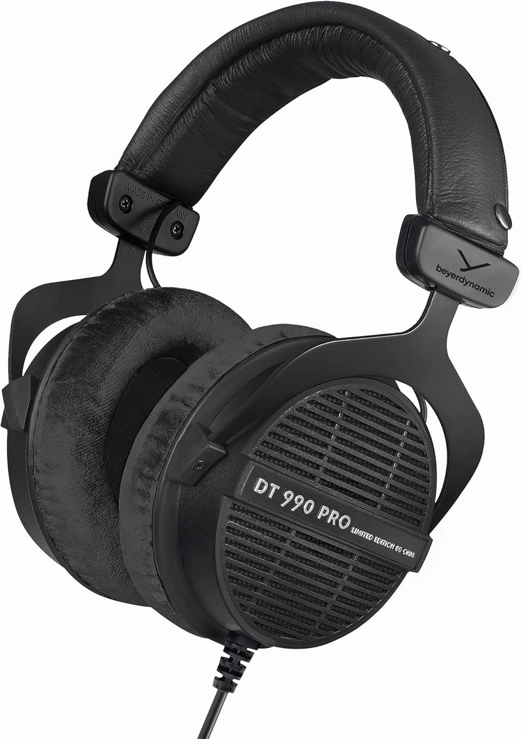 beyerdynamic Dt 990 Pro Over-Ear Studio Monitor Headphones - Open-Back Stereo Construction, Wired (80 Ohm, Black (Limited Edition)) audiophile headphones,high-end headphones,studio over-ear,