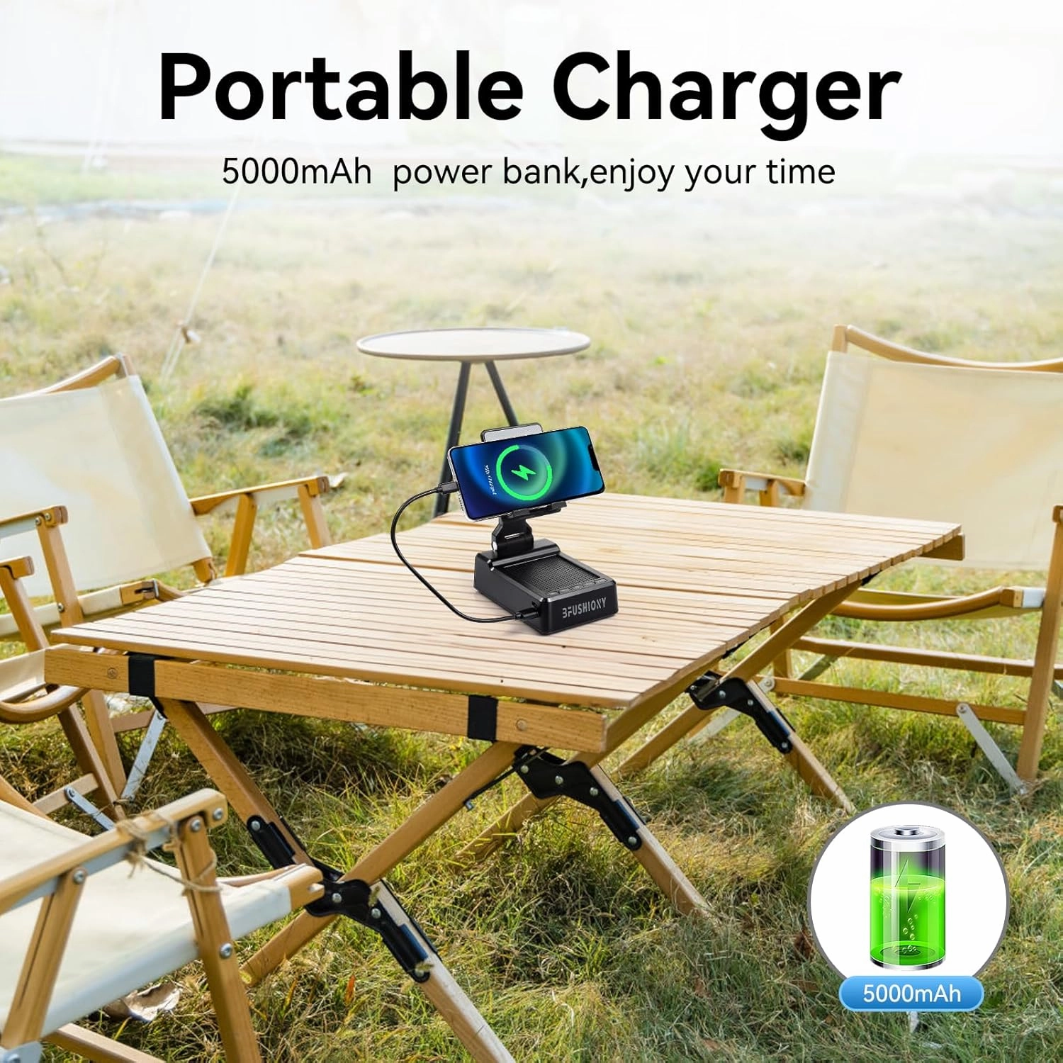 Birthday Gifts for Men Women Father's Day - Phone Stand with Wireless Speaker and Charger for iPhone/Android/Tablet, Unique Gift for Him Dad Mom Tech Gadgets