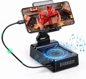 Birthday Gifts for Men Women Father's Day - Phone Stand with Wireless Speaker and Charger for iPhone/Android/Tablet, Unique Gift for Him Dad Mom Tech Gadgets floorstanding speakers,tower speakers,stereo floor speakers,
