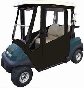 Black Golf Cart Cover  Doorworks Hinged Door Golf Cart Enclosures  Compatible with Yamaha Drive and Drive 2 Vinyl Cart Cover, Swinging Hard Doors, Fits Golf Bags, Utility Box or Rear Facing Seat vinyl accessories,turntable parts,record player tools,