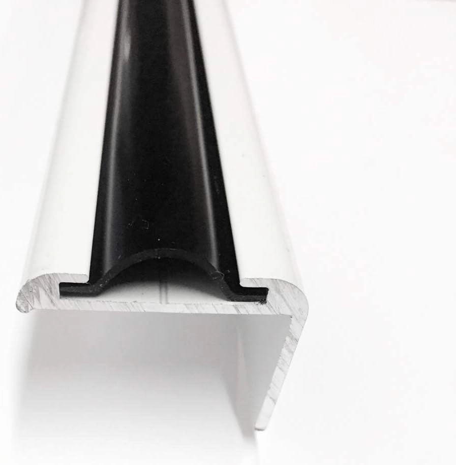 Black Vinyl 7/8" Insert Molding Trim Screw Cover RV Camper Travel Trailer (100 ft, Black)