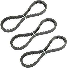 BLACKHORSE-RACING 3Pcs Go Kart Drive Belt 725, Drive Belt Clutch Belt for Hammerhead Trailmaster Mid Karts, 725 Belt for 30 Series Torque Converter Belts belt-drive turntable,vinyl record player,audiophile turntable,