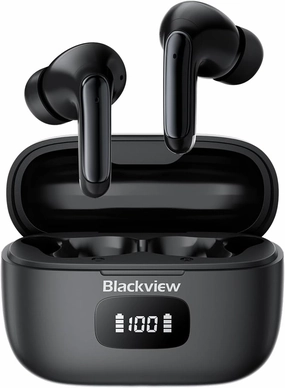Blackview Wireless Earbuds, 2025 Bluetooth 5.3 Headphones, 56Hrs Hi-Fi Stereo Deep Bass Earphones with 4 ENC Noise Cancelling Mics, IPX7 Waterproof Ear Buds for iPhone Android Phones Laptop TWS earbuds,compact wireless buds,Bluetooth ear tips,
